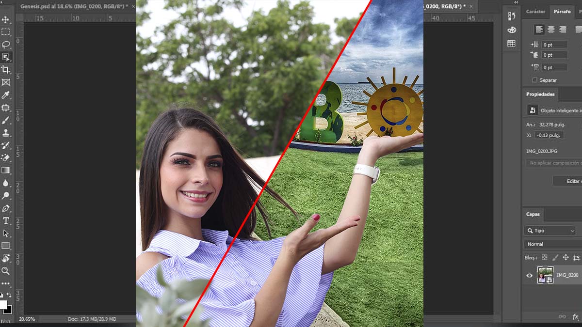 Como quitar fondo en Photoshop CC -