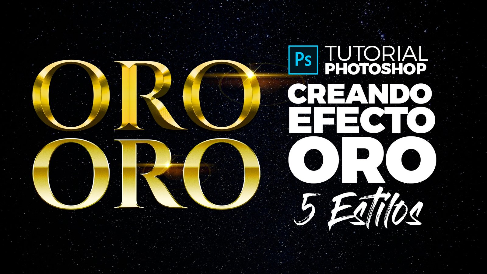 Photoshop Tutorial C Mo Crear El Efecto Oro Gold Effect